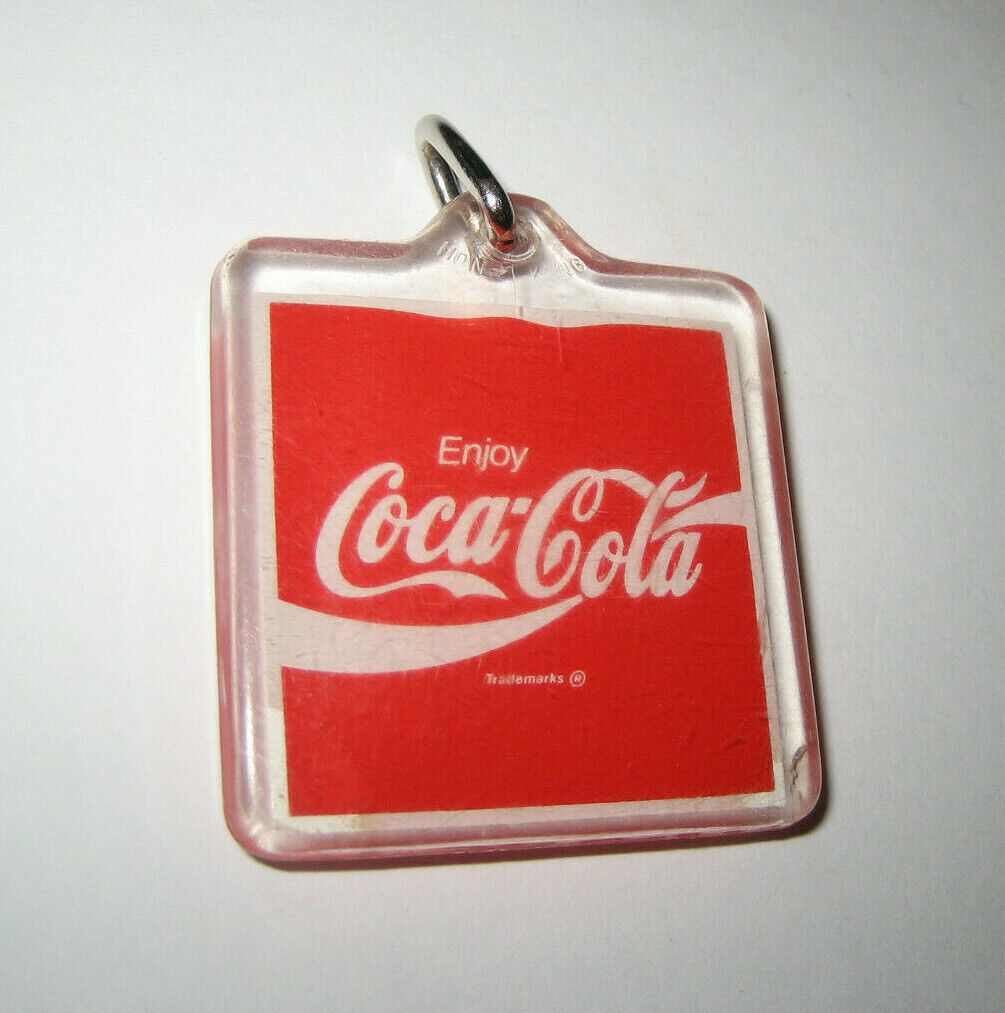 Vintage Coca-cola  Clear Picture Key Chain
