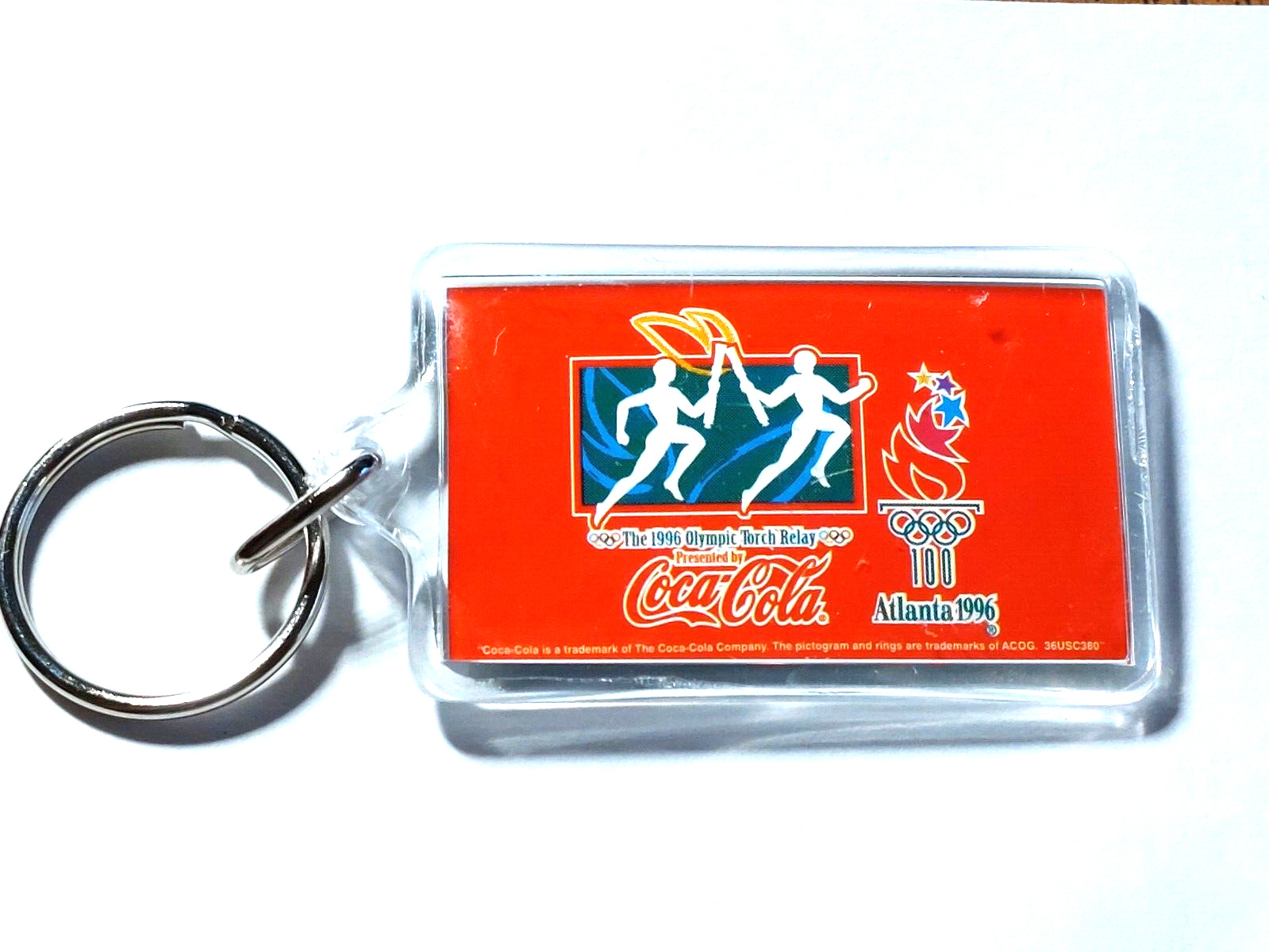 Coca Cola Olympic Atlanta 1996 Torch Relay Keyring