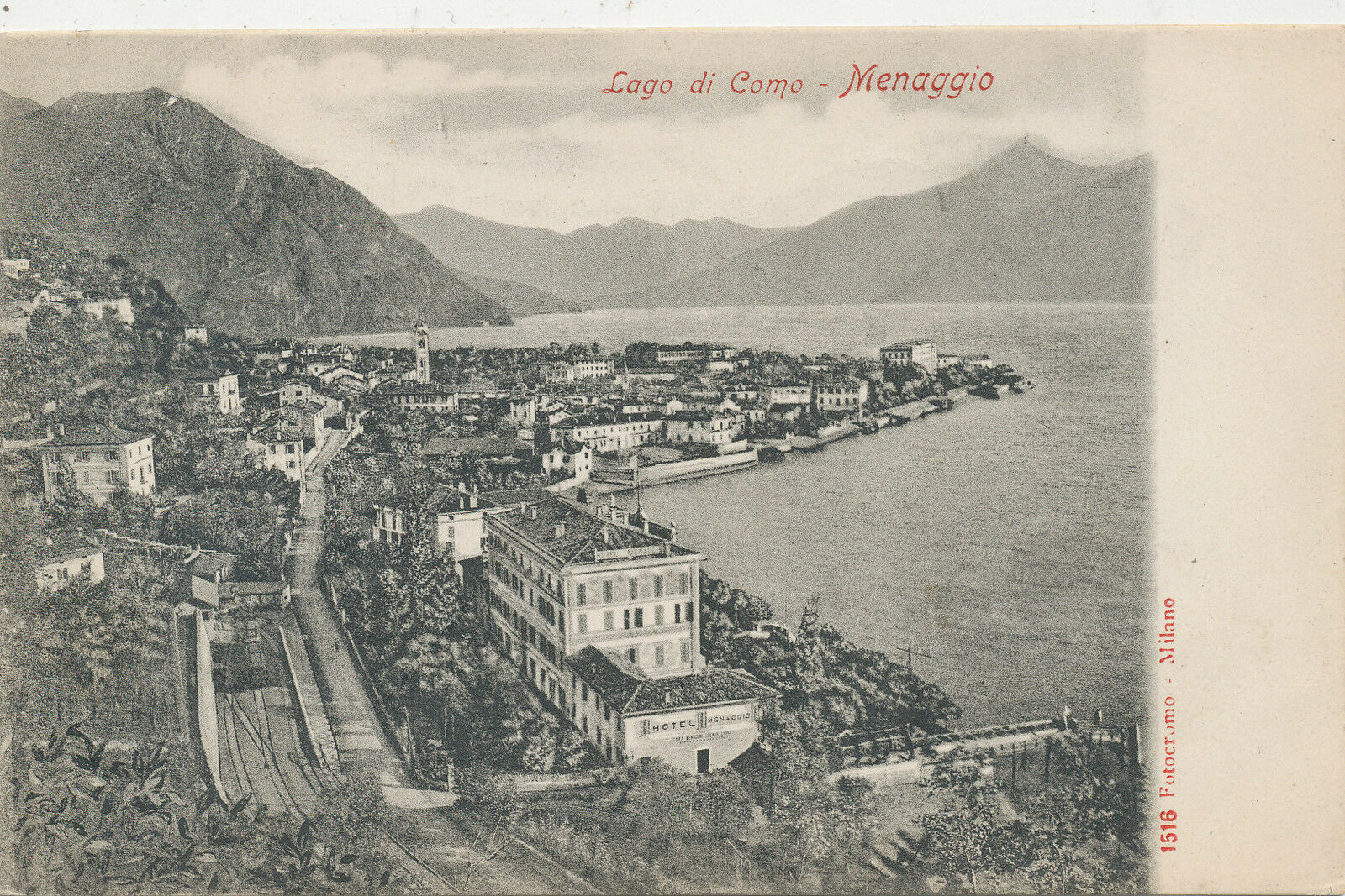 D136 1905 Postcard Lago Di Como Menaggia Italy