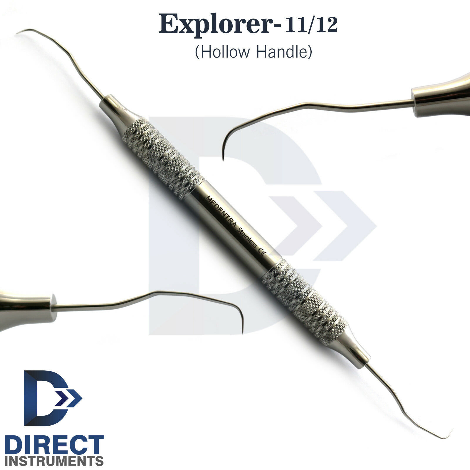 Dental Explorer 11/12 Probe Sickle Endo Diagnostic Surgical Denture Instruments