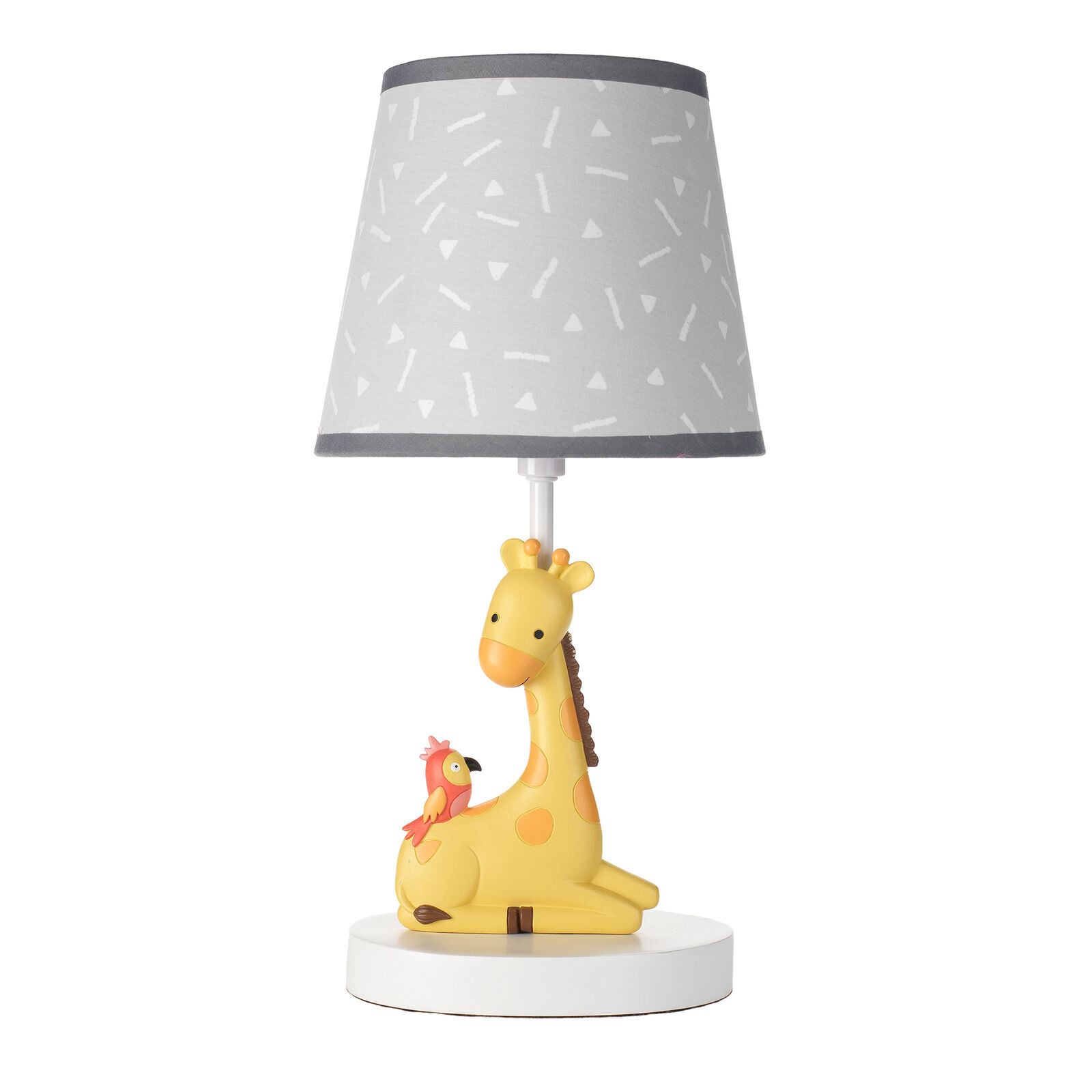 Bedtime Originals Mighty Jungle Giraffe Lamp With Shade & Bulb - Gray/yellow