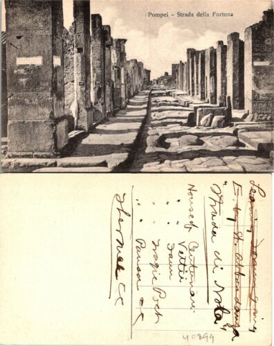 Pompei Italy Fortuna Street Postcard Used (40299)