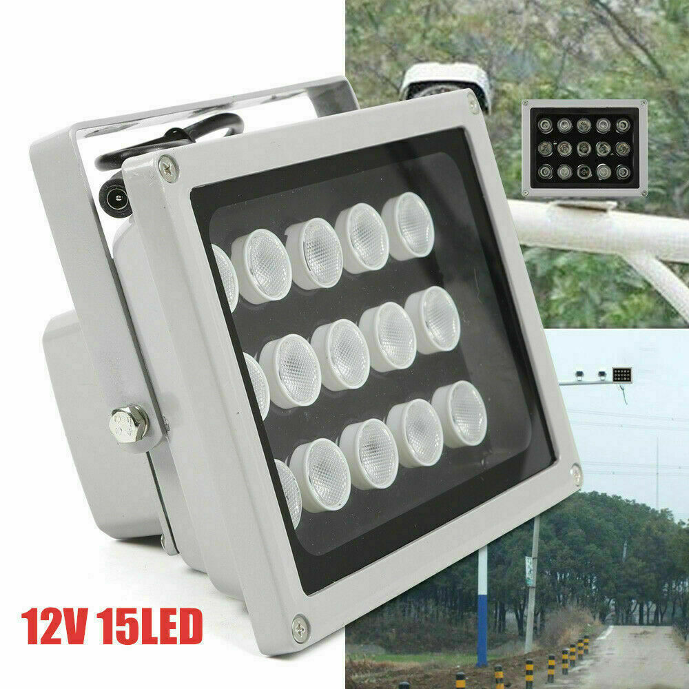 3x Ir Infrared 15 Led Night Vision Illuminator Light Camera Lighting Lamp 12v