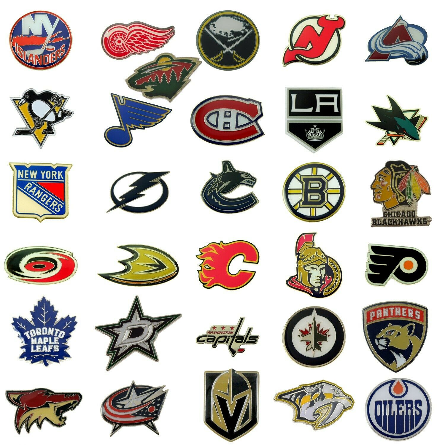 Nhl Hockey Lapel Pin Official Team Logo Sports Licensed Choose Your Favorite